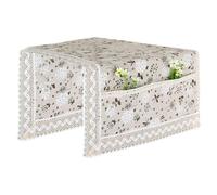 YUGSHNKFC Organizzatori da Cucina Antipolvere con Copertura Superiore per Frigorifero in Cotone E Lino Traspirante con Panni Copertura per Apparecchi Stoccaggio