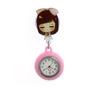 YUGSHNKFC Orologio da infermiera da appendere con spilla in silicone, design a clip, per controllo rapido dell'ora, cliniche, ospedale, orologio da infermiera professionale, K