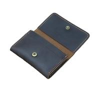 YUGSHNKFC Portafoglio corto retrò e porta carte portatile PU porta soldi borsa per e, Marrone scuro