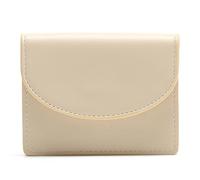 YUGSHNKFC Portafoglio multi-slot PU per uomo donna borsa porta carte di credito portamonete tipo corto portafoglio vintage portatile, Beige