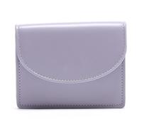 YUGSHNKFC Portafoglio multi-slot PU per uomo donna borsa porta carte di credito portamonete tipo corto portafoglio vintage portatile, Taro viola.