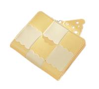 YUGSHNKFC Portafoglio tascabile in tessuto porta carte di credito per ragazza donna porta carte in pelle portamonete multi slot portafoglio corto portatile, Giallo