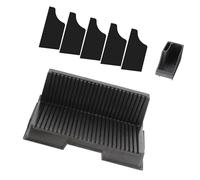 YUGSHNKFC Printer Platform Organiser with Removable Tool Tray And 5 Acrylic Dividers for Vertical Storage And Accessories Management PEI Build Plate Vertical Storage Holder