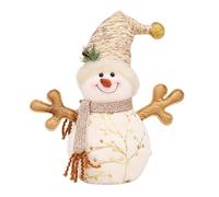 YUGSHNKFC Pupazzo di neve decorazione desktop peluche bambola morbida cucina soggiorno desktop bambola bella pupazzo di neve con sciarpa bambola di peluche