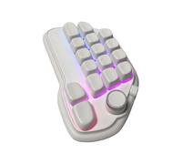 YUGSHNKFC RGBs Retroilluminato 17 Tasti Numpad Meccanico con VIA Caratteristiche Programmabili Hot Swap USB Tastiera Numerica per Laptop PC Desk