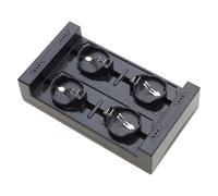 YUGSHNKFC Safe &Reliability ML2032 ML2025 Button Cell Battery Charging Adapter 4Charging Bays LED Indicators Power Supply Adapter Button Cell Charger