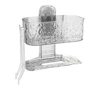 YUGSHNKFC Scaffale ventilato di stoccaggio dei cosmetici dello scaffale della tazza di aspirazione per stoccaggio del bagno con i doppi strati ed installazione facile