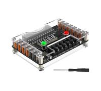 YUGSHNKFC Scheda Divisore Potenza BRPC2704 Compatibilità con Terminali A Vite Sicuri E Scheda Tensioni Precise con Custodia Protettiva in Acrilico