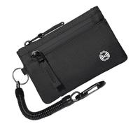 YUGSHNKFC Semplice portamonete porta carte di credito resistente all'acqua piccolo portafoglio elegante custodia con cerniera chiusura cambio borsa portafoglio semplice porta credito per viaggi, A