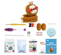 YUGSHNKFC Set di animali all'uncinetto per adulti principianti include istruzioni video tutorial fatti a mano forniture per maglieria animale bambino mestiere con gancio