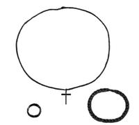 YUGSHNKFC Set Gioielli Da Uomo Alla Collana Con Ciondolo Religioso Collana Con Bracciale A Catena E Set Adatto Per Trend Setter E Credenti Gioielli Da Uomo