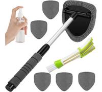 YUGSHNKFC Set Regolabile per La Pulizia dei Vetri Auto Include Un Flacone per L'erogazione Acqua E Spazzola per La Manutenzione del Parabrezza. Lavavetri in Microfibra per Vetri Auto