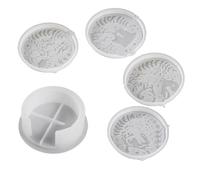YUGSHNKFC Set Stampi in Silicone A Tema Oceanico per Sottobicchieri in Resina Realizzati con Modelli E Disegni Riutilizzabili Stampi per Gessi