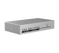 YUGSHNKFC Splitter VGA Monitor 1x2 Risoluzione 1080P 720P Custodia in Metallo Dissipazione del Calore Negazione Multipiattaforma Ignorando Divisore VGA