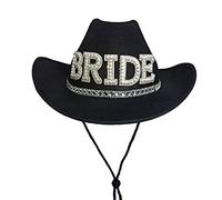 YUGSHNKFC Sposa brillante lettera per sole per festa cappello regolazione corda sposa top con