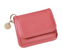 YUGSHNKFC Stile coreano Portafoglio corto per carte di credito in pelle PU portamonete piccolo portafoglio trifold per stili coreani quotidiani custodia per carte corta in pelle PU moneta piccola per