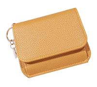 YUGSHNKFC Stile coreano Portafoglio corto per carte di credito in pelle PU portamonete piccolo portafoglio trifold per stili coreani quotidiani custodia per carte corta in pelle PU moneta piccola per