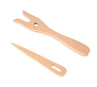 YUGSHNKFC Strumento per Intrecciare La Forchetta Lavorare A Maglia in Legno E Set Aghi Cruna Impugnatura Ergonomica Braccialetti Arazzo Intrecciatura Progetto Tessitura Cucito