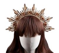 YUGSHNKFC SunGoddess - Cerchietto per capelli da donna, con scritta "VirginMary", per feste, matrimoni, Halloween