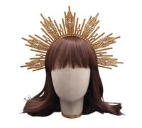 YUGSHNKFC SunGoddess - Cerchietto per capelli da donna, con scritta "VirginMary", per feste, matrimoni, Halloween