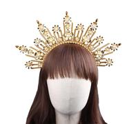 YUGSHNKFC SunGoddess - Cerchietto per capelli da donna, con scritta "VirginMary", per feste, matrimoni, Halloween