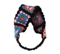 YUGSHNKFC Sunproof Donne Fiore Hairband Crochet Rettangolo Turbante Dolce Elastico Hairbands Turbante Accessori Per Capelli