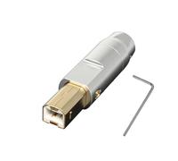 YUGSHNKFC USB Tipo B Placcata in Oro Guscio del Connettore con da 6 Mm con Durabilità Guscio in Lega Alluminio per La Riparazione Cavo Dati della Stampante Accoppiamento Controller