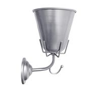 YUGSHNKFC Vaso da parete vintage per composizioni floreali e organizzazione della posta e altro vaso da parete vintage con finitura argentata