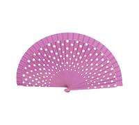 YUGSHNKFC Ventilatore pieghevole in legno con motivo a pois Accessori per abbigliamento Flamenco Spagnolo Spagnolo Spettacoli di danza classica Ventilatore manuale in legno