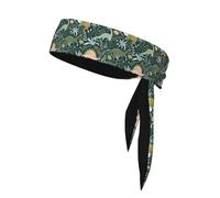 YUGTAEE Foulard double-face con immagine di dinosauro carino per donne e uomini, regolabile per tutte le circonferenze della testa