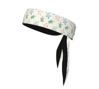 YUGTAEE Turtle write Picture Sports - Foulard double-face per donne e uomini, regolabile per tutte le circonferenze della testa