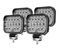 YUGUANG Faro da lavoro a LED,4 x 48W, quadrato, per fuoristrada, 12V 24V, IP67, impermeabile, per camion, trattore, SUV, UTV, ATV.