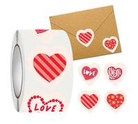 Yugugomo Adesivi San | 500 Pezzi di Etichette a Forma di Cuore per Premi e Ricompense,Adesivi Decorativi,per Compleanno Aula Casa Matrimonio Celebrazione Luogo di Lavoro