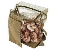 Yugugomo Borsa da collezione, ventilata con tracolla regolabile, per raccogliere colture da giardino e funghi, adatta per frutta, pietre, bacche, fiori di campo, giardino, parco