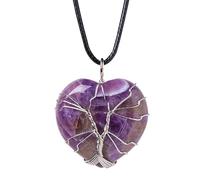 Yugugomo Collana con cuore di, ciondolo a forma di cuore, naturale, ciondolo alla moda per San, Siehe Beschreibung, Vedi descrizione