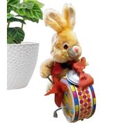 Yugugomo Giocattolo coniglietto fatto a mano, giocattoli di coniglio Wind-up - Parniti animali INFORMATO POTTORI | Modello di animale elettrico realistico per bambini di bambini di Pasqua Ragazze