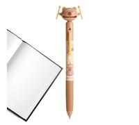 Yugugomo Penne da scrivere | Carina Capybara Penna a inchiostro gel allungabile, scrittura liquida, accessori per la scuola, cartone animato per carta, studio, insegnamento, diario, lavoro, ufficio