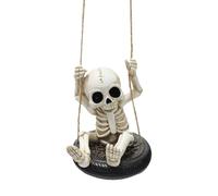 Yugugomo Statua Scheletro - Decorazione Appesa Per Casa | Altalena Pneumatico Scheletro Appendibile Per Pareti Soffitti Alberi
