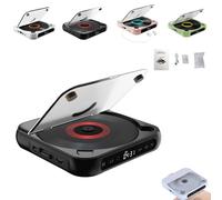 Yuguz, lettore CD portatile compatibile con Bluetooth, 2025, lettore CD portatile, compatibile con Bluetooth, con cuffie, ricaricabile, supporta Cd/USB e modalità ripetizione per casa, ufficio, viaggi