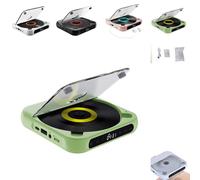Yuguz, lettore CD portatile compatibile con Bluetooth, lettore CD portatile compatibile con Bluetooth, con cuffie, ricaricabile, supporta le modalità CD/USB e ripetizione, per casa, ufficio, viaggi