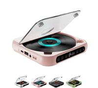 Yuguz Portable CD Player, 2025 New Portable Bluetooth-Compatible Cd-Player, Built-in HiFi Speaker, Supports Multiple Audio Modes, for Home, Office, Travel (Pink)