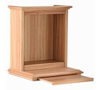 YUGXTH Tavolo da Altare da Parete, Tavolo da Meditazione in bambù con Cassetto Telescopico, Tavolo da tè Buddista Cinese, Tavolo Puja for Meditazione e Preghiere(Natural,44x35x50cm)