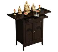 YUGXTH Tavolo da Altare, Tavolo da Meditazione in bambù con Contenitore, Tavolo da Preghiera Cinese, Tavolo Puja for Piccoli Spazi(120cm/47.2in)