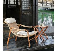 YUGXTH Tavolo da Pranzo da Esterno con Chaise Longue Sedia da Esterno, Set da Pranzo da Patio Mobili Set di Mobili da Ponte for Tutte Le Stagioni(1 chair,Without footstool)