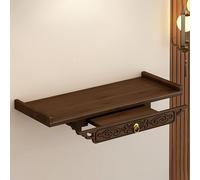 YUGXTH Tavolo d'altare montato a parete, buddista altare Buddha, tavolo in bambù, salvaspazio, 39 cm