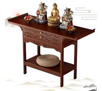 YUGXTH Tavolo d'altare, tavolo cinese per la meditazione dell'altare, mobile per l'altare, base personale per l'altare, tavolo sacrificale per preghiere, divinazione, devozioni (rosso, L100 x L 33 x A