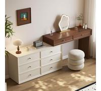 YUGXTH Toeletta Postazione Make Up con Sgabello e Specchio da Trucco con Luci Led