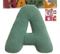 Yuhaidzsw Cuscini con Lettere, Cuscini da Lancio Che abbracciano Le Lettere, Cuscini di Peluche con Lettere, graziosi Cuscini con Lettere iniziali dalla A alla Z, Cuscini con Alfabeto Inglese (A)