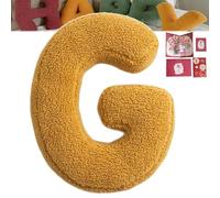 Yuhaidzsw Cuscini con Lettere, Cuscini da Lancio Che abbracciano Le Lettere, Cuscini di Peluche con Lettere, graziosi Cuscini con Lettere iniziali dalla A alla Z, Cuscini con Alfabeto Inglese (G)