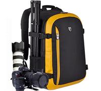 YuHan - Zaino porta fotocamera DSLR, in tessuto Oxford, grande, multiuso, impermeabile e antiurto, con imbottitura interna e copertura anti-pioggia supplementare, per Canon, Nikon, Sony, Olympus, Samsung